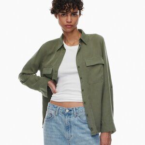 Babaton Long Sleeve Button Down Utility Shirt